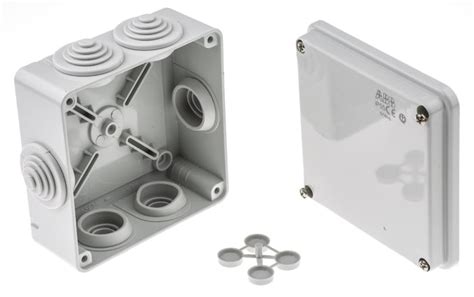 abb junction box ip55|ABB Grey Thermoplastic Junction Box, IP55, 100 x .